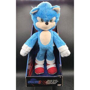 Sonic The Hedgehog 3 Deluxe Plush Toy By Jakks Pacific 13" Soft Collectible Doll